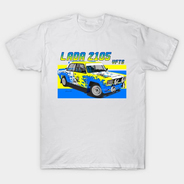 Lada 2105 VFTS T-Shirt by PjesusArt